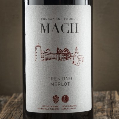 Etichetta del Merlot D.O.C. - Fondazione Mach