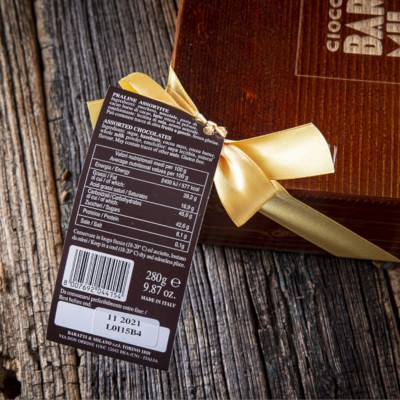 Cioccolatini Assortiti in scrigno di legno - Baratti & Milano