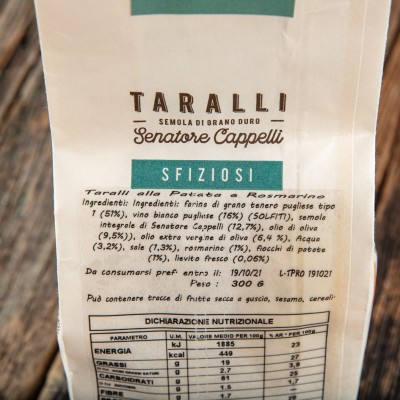 Taralli alle patate e rosmarino - Zio Pasquale