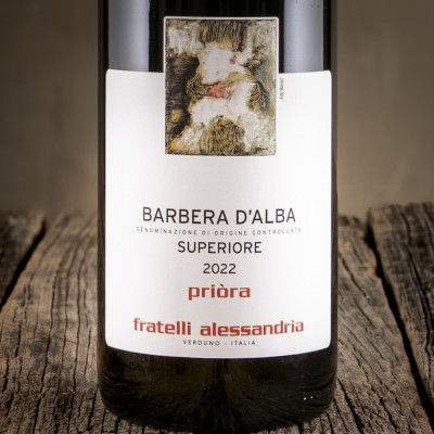 Etichetta del vino rossodei  Fratelli Alessandria - Barbera d'Alba Superiore Priora 2022