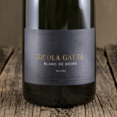 Etichetta dello Spumante Metodo Classico Blanc de Noirs - Nicola Gatta