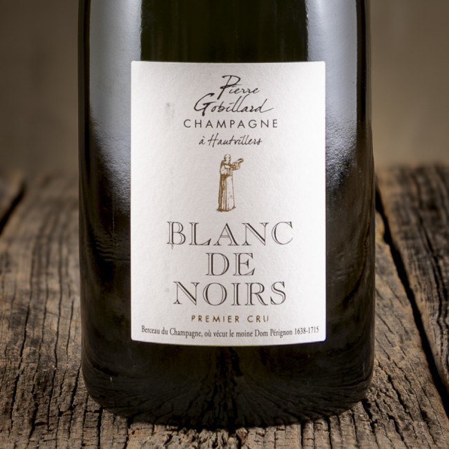 Etichetta dello Champagne Blanc de Noirs prodotto da Pierre Gobillard