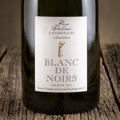 Etichetta dello Champagne Blanc de Noirs prodotto da Pierre Gobillard