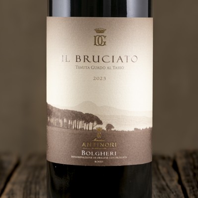 Etichetta del Bolgheri Rosso DOC Il Bruciato - Antinori