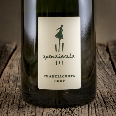 Etichetta dello Spumante Franciacorta Brut - Spensierata