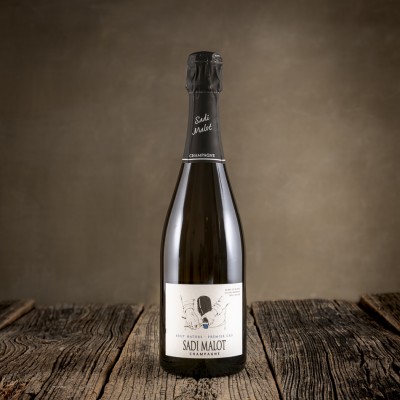Bottiglia di Champagne Brut Nature Blanc de Blancs – Sadi Malot