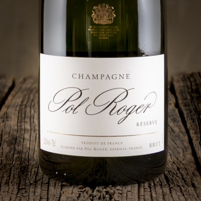 Etichetta dello Champagne Brut Réserve – Pol Roger