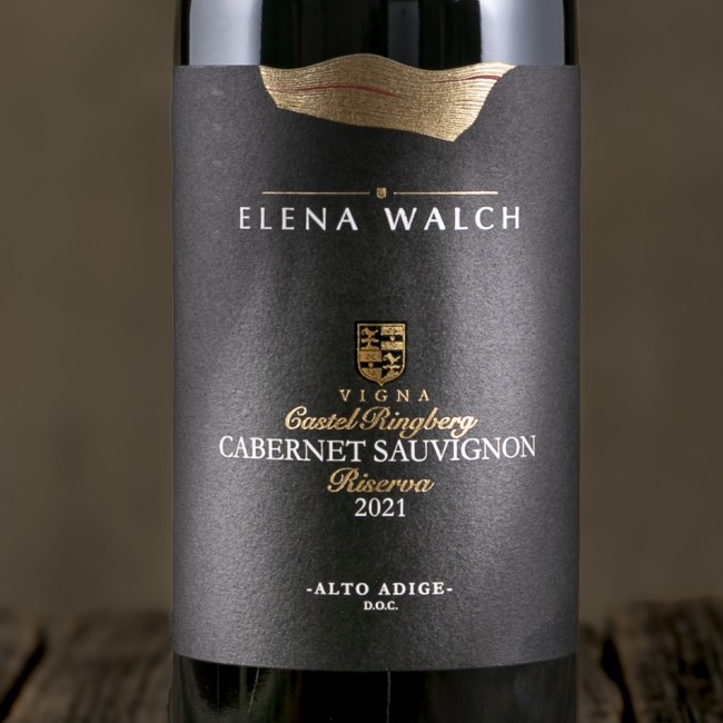 Etichetta del Cabernet Sauvignon Riserva Vigna "Castel Ringberg" - Elena Walch