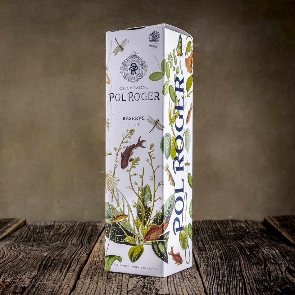 Bottiglia di Champagne Brut Réserve – Pol Roger con cofanetto