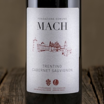 Etichetta del Cabernet Sauvignon Trentino DOC - Fondazione Edmund Mach