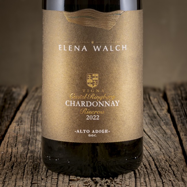 Etichetta dello Chardonnay Alto Adige DOC Vigna “Castel Ringberg” Riserva - Elena Walch