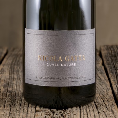 Etichetta dello Spumante Metodo Classico Cuvée Nature - Nicola Gatta