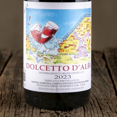 Etichetta del Dolcetto D'Alba DOC - Cascina Fontana