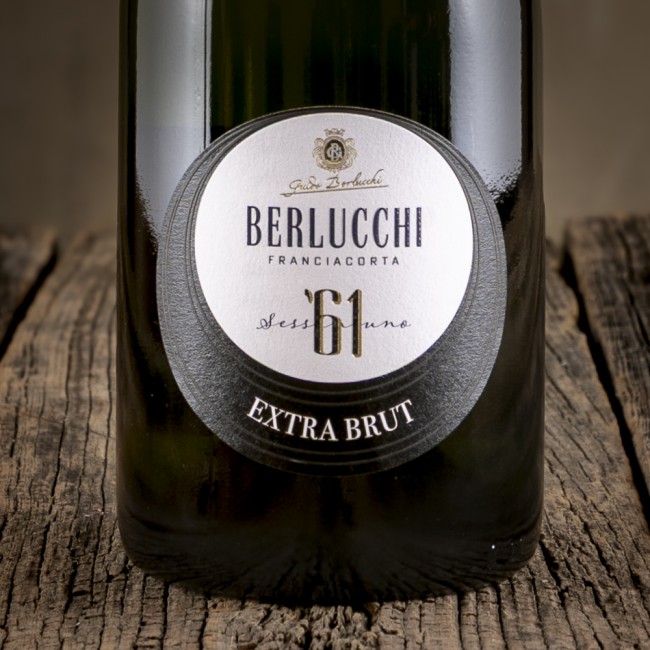 Etichetta dello Spumante Franciacorta Extra Brut '61 - Berlucchi