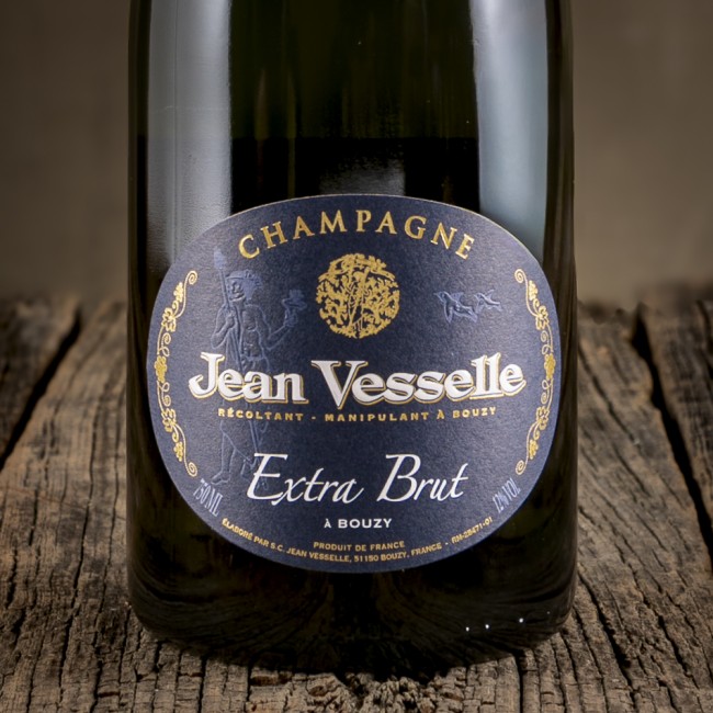 Etichetta dello Champagne Extra Brut – Jean Vesselle