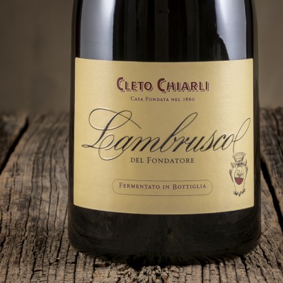 Etichetta del Lambrusco di Sorbara Rifermentato "Fondatore" - Cleto Chiarli