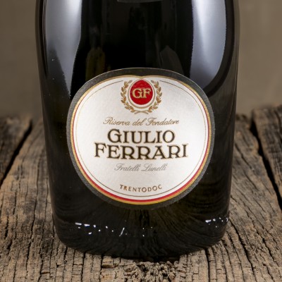 Etichetta dello Spumante Trentodoc "Giulio Ferrari Riserva del Fondatore" - Ferrari