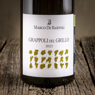 Etichetta del Grillo Sicilia DOC "Grappoli Del Grillo"- Marco De Bartoli