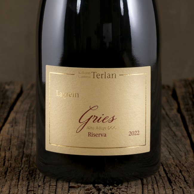 Etichetta del  Lagrein Alto Adige DOC "Gries" Riserva - Cantina Terlano