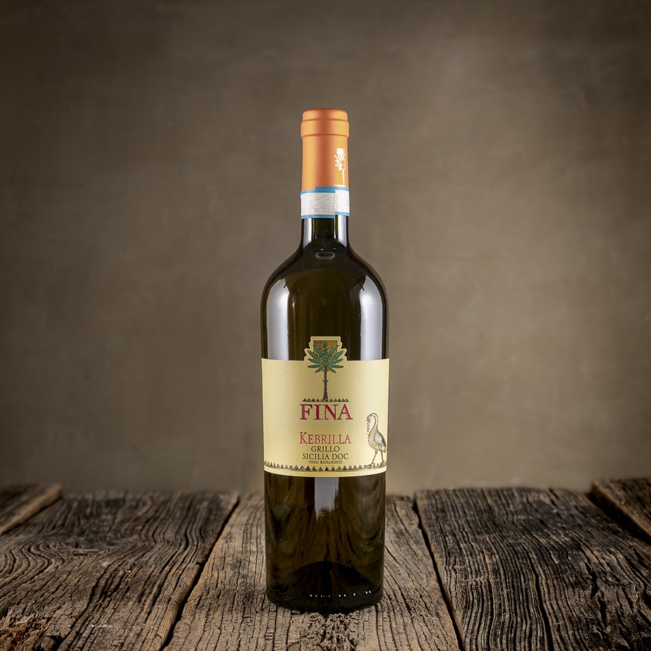 Bottiglia di Grillo Sicilia DOC “Kebrilla” - Cantine Fina