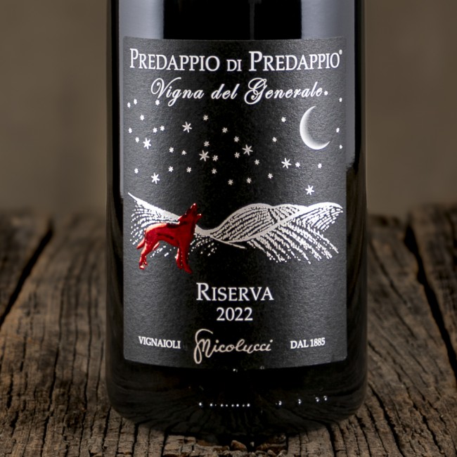 Etichetta del Romagna Sangiovese DOC Superiore Riserva "Vigna del Generale" - Fattoria Nicolucci