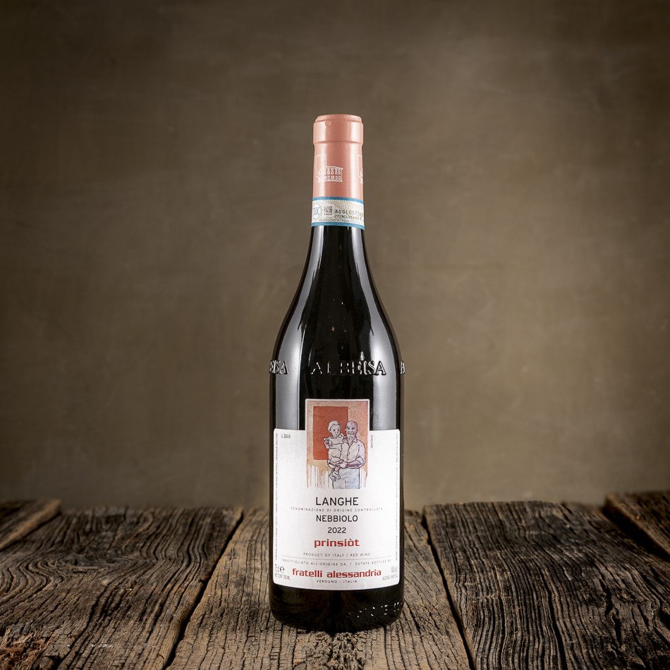 Bottiglia di Langhe Nebbiolo DOC “Prinsiòt” - Fratelli Alessandria