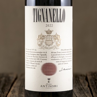 Etichetta di Toscana Rosso IGT "Tignanello" - Antinori