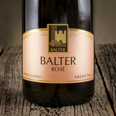 Etichetta dello Spumante Trentodoc Rosé - Balter