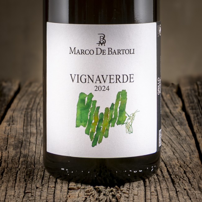 Etichetta di Grillo Sicilia DOC “Vignaverde” - Marco De Bartoli