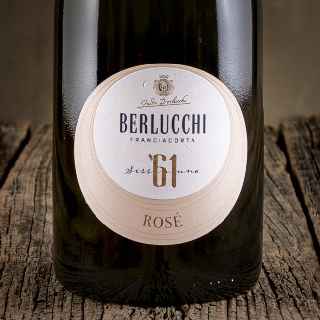 Etichetta di Spumante Franciacorta Rosé '61 - Berlucchi