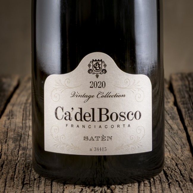 Etichetta dello Spumante Franciacorta Vintage Collection Satèn - Ca' del Bosco