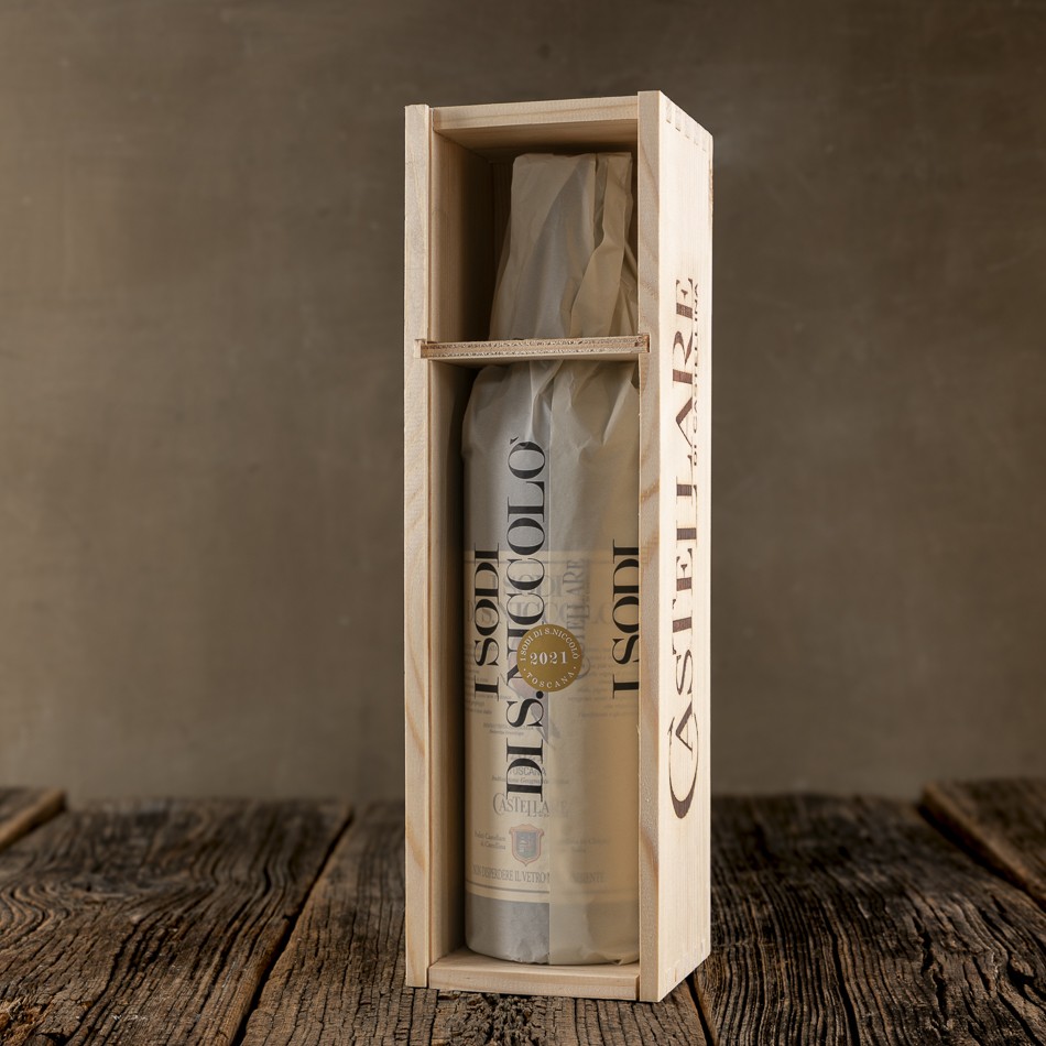 Cofanetto aperto del Toscana Rosso IGT  - I Sodi di S. Niccolò - Castellare