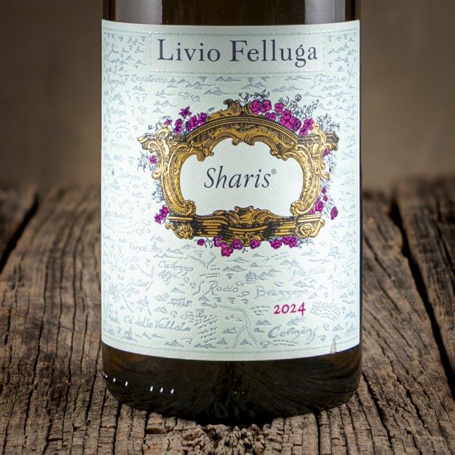 Etichetta del Venezia Giulia IGT Bianco "Sharis" - Livio Felluga