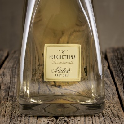 Etichetta di Spumante Franciacorta Brut "Milledì" – Ferghettina