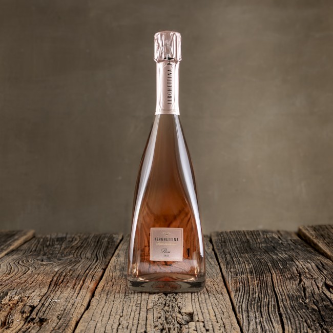 Bottiglia di Spumante Franciacorta Brut Rosé "Milledì" – Ferghettina