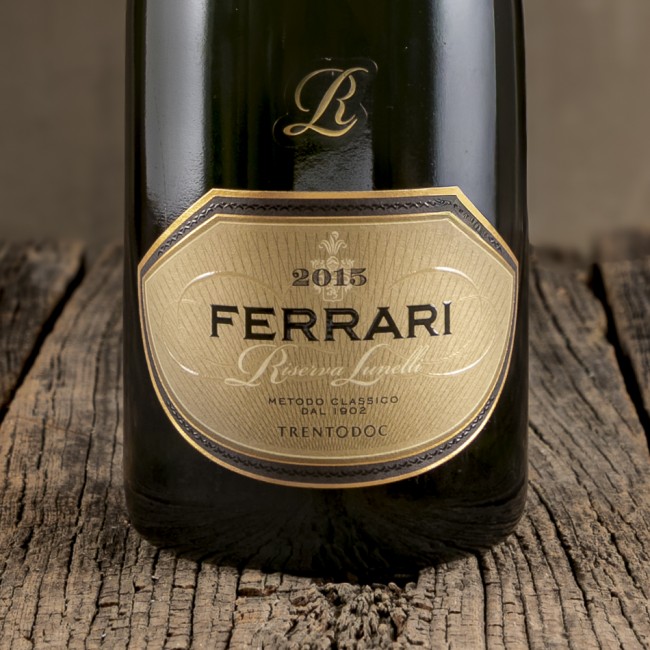 Etichetta di Spumante Trentodoc Extra Brut "Perlé Nero" Millesimato - Ferrari