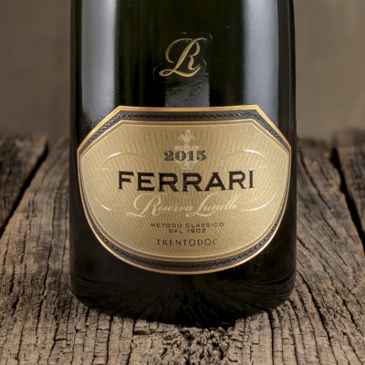 Etichetta di Spumante Trentodoc Extra Brut "Perlé Nero" Millesimato - Ferrari