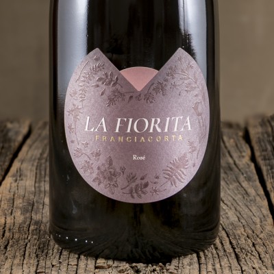 Etichetta dello Spumante Franciacorta Rosé - La Fiorita