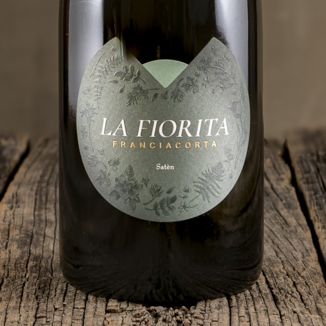 Etichetta dello Spumante Franciacorta Satèn - La Fiorita