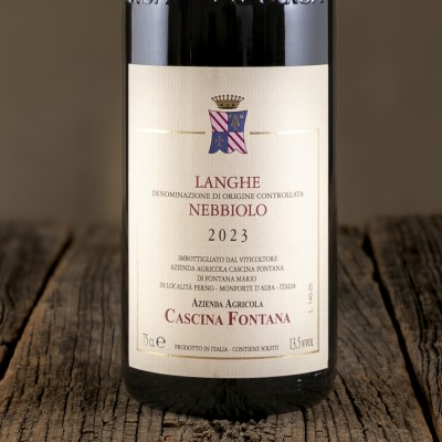 Etichetta di Langhe Nebbiolo DOC – Cascina Fontana