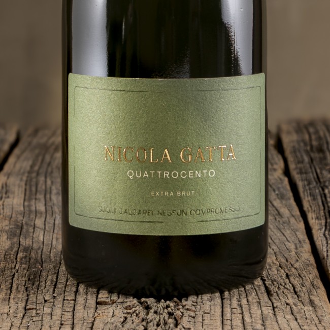 Etichetta dello Spumante Metodo Classico "Quattrocento" - Nicola Gatta