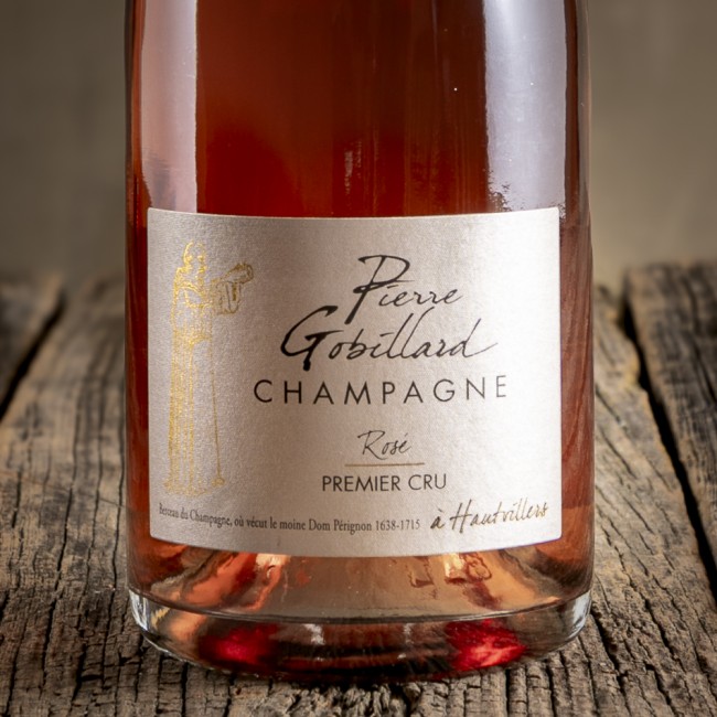 Etichetta dello Champagne Rosé Premier Cru – Pierre Gobillard