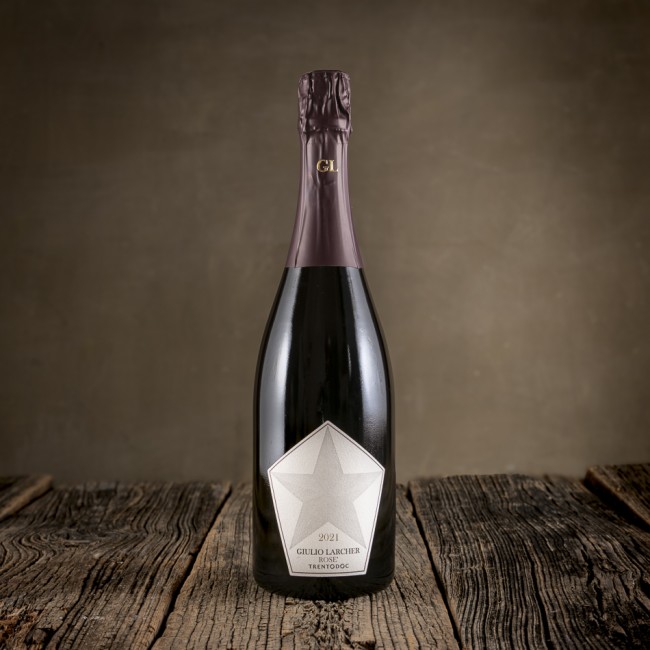 Bottiglia di Spumante Trentodoc “Giulio Larcher Rosé Pas Dosé Stella” - Tenuta Maso Corno