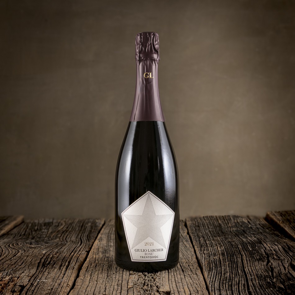 Bottiglia di Spumante Trentodoc “Giulio Larcher Rosé Pas Dosé Stella” - Tenuta Maso Corno