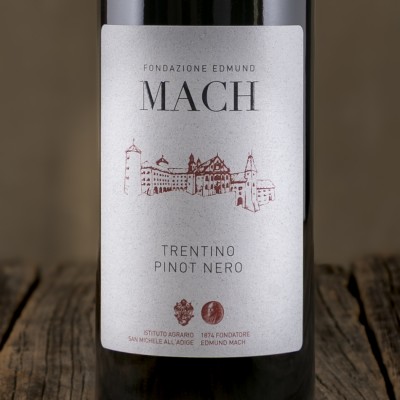 Etichetta del Pinot Nero Trentino DOC - Fondazione Edmund Mach