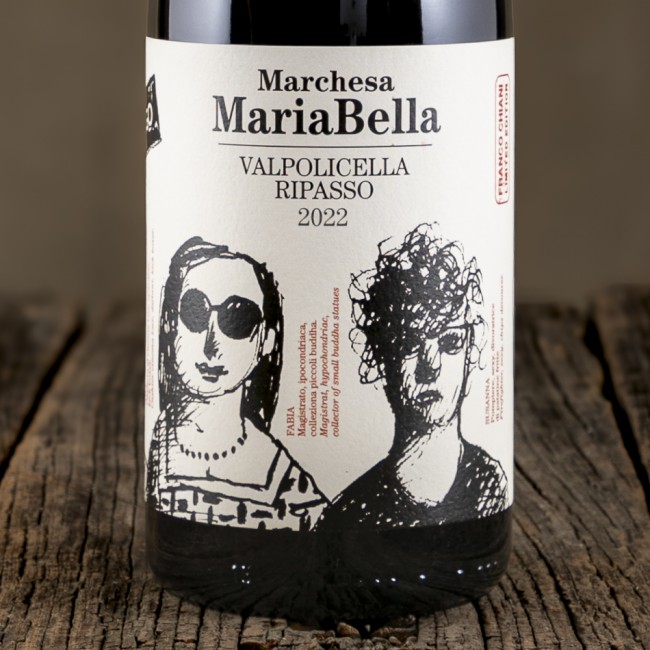 Etichetta del Valpolicella Ripasso DOC "Marchesa MariaBella" - Massimago