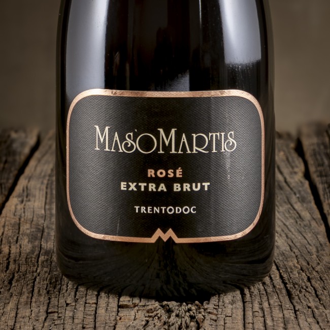 Etichetta del Spumante Trentodoc Extra Brut Rosé Millesimato - Maso Martis