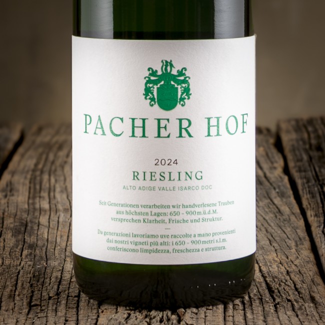 Etichetta del Riesling Alto Adige Valle Isarco DOC - Pacherhof