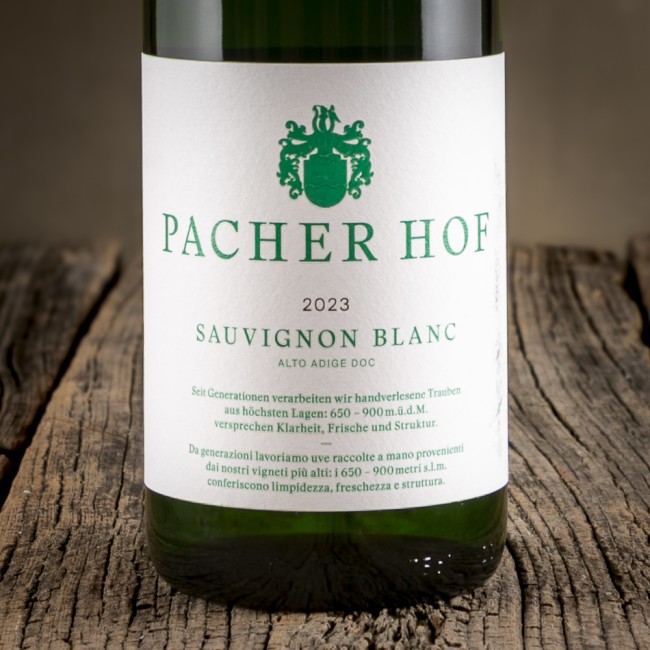 Etichetta del Sauvignon Blanc Alto Adige DOC - Pacherhof