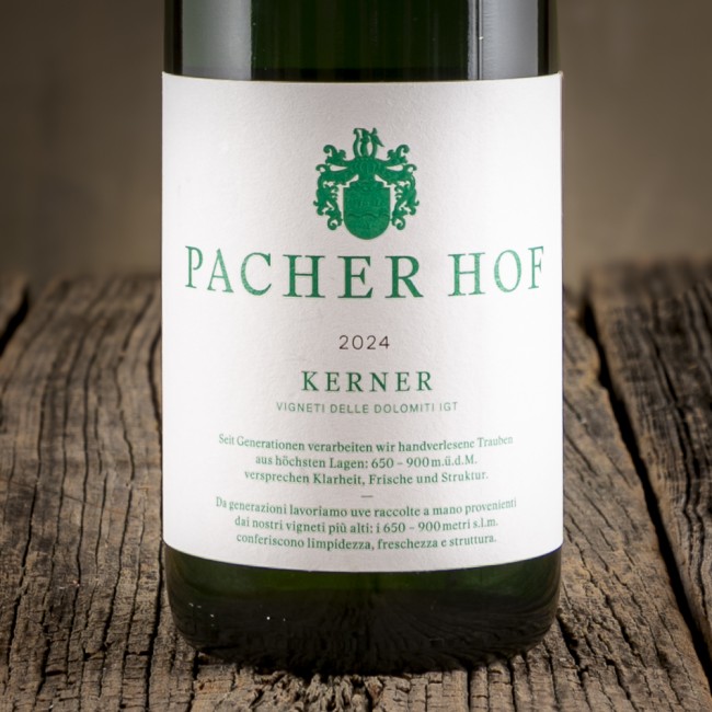 Etichetta del Kerner Alto Adige Valle Isarco DOC - Pacherhof